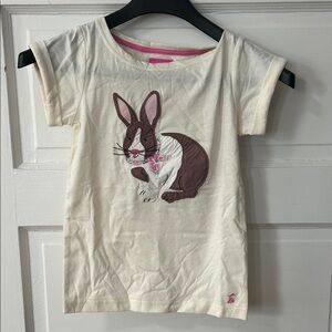 Joules Cream Bunny Graphic Tee